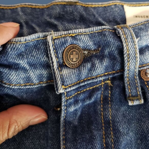 Imogene + Willie Isabelle Womens Blue Denim Straight-Leg Jeans Size 26 - Picture 14 of 16